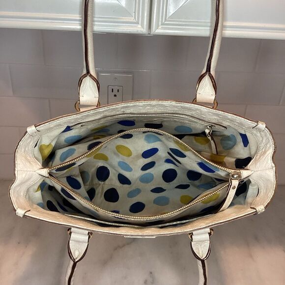 Kate Spade Wellesley Quinn Ostrich Tote Preloved - Picture 16 of 16